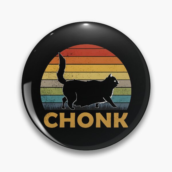 Item preview, Chonk Cat Retro Sunset Funny Pet Graphic designed and sold by Dmo3HarkoArt.