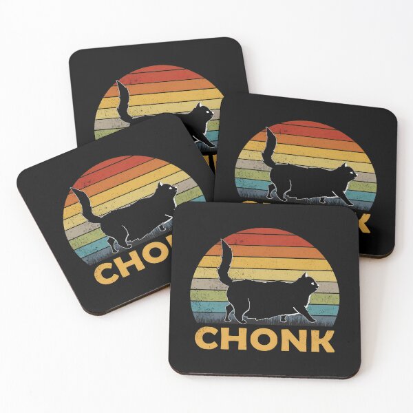 Item preview, Chonk Cat Retro Sunset Funny Pet Graphic designed and sold by Dmo3HarkoArt.