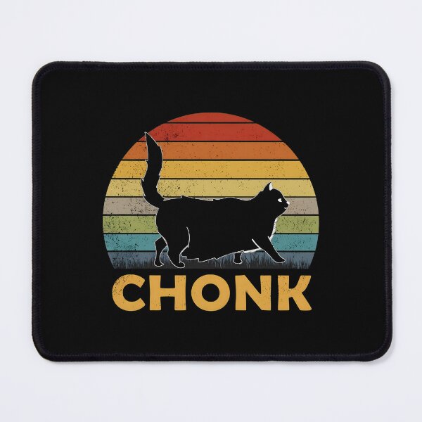 Item preview, Chonk Cat Retro Sunset Funny Pet Graphic designed and sold by Dmo3HarkoArt.