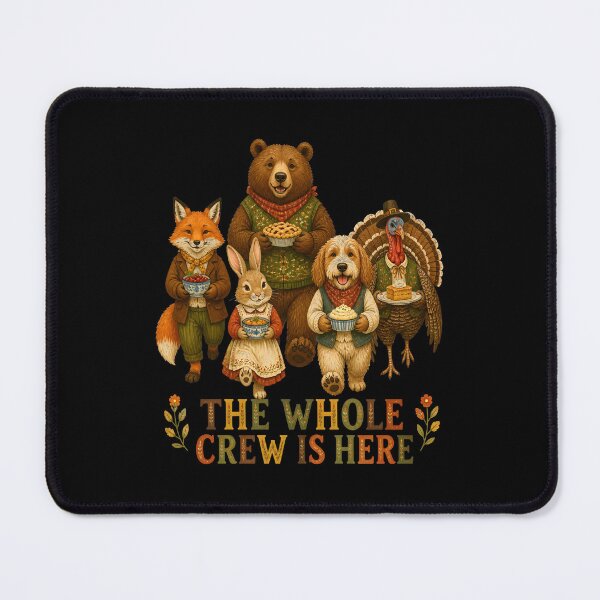 Item preview, The Whole Crew Is Here Autumn Woodland Friends designed and sold by KristenosNehk.
