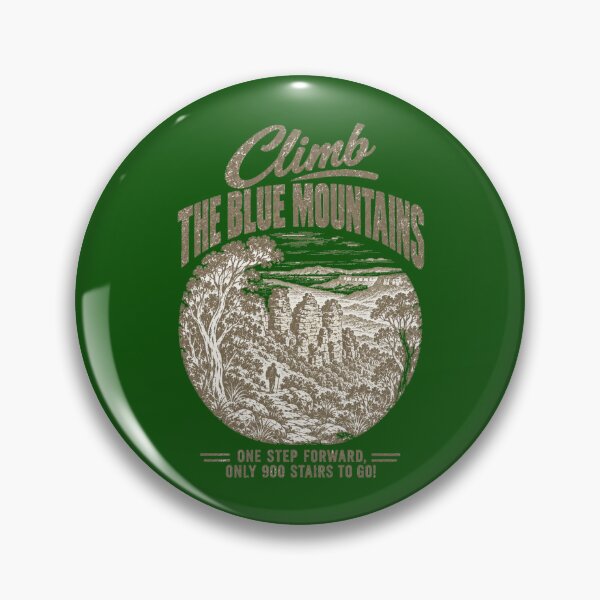 Item preview, Climb Blue Mountains Three Sisters Vintage Hiking Souvenir designed and sold by Yellowriversss.