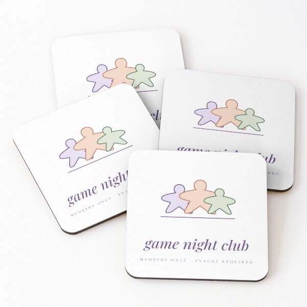 Item preview, Game Night Club Meeples | Aesthetic Design designed and sold by Playful Paper Club.