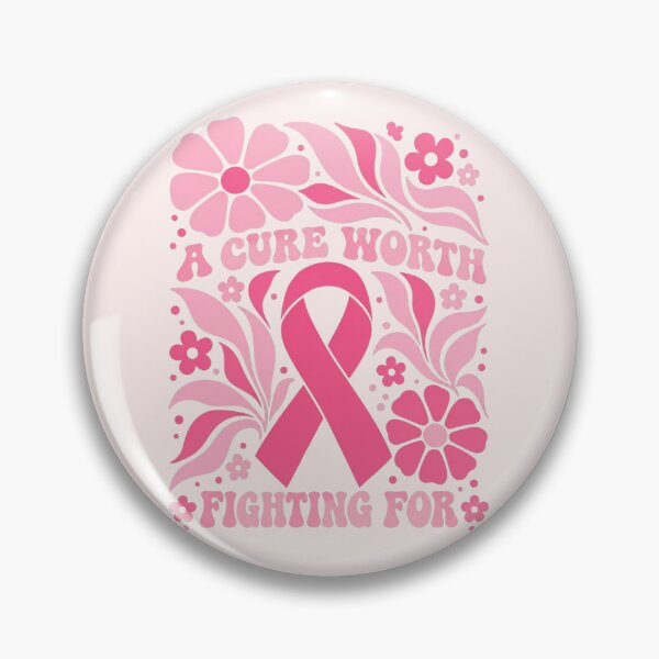 Item preview, Floral Breast Cancer Awareness, A Cure Worth Fighting For, Boho Floral Art, Breast Cancer Support, Hope and Strength Gift designed and sold by Quiajia.