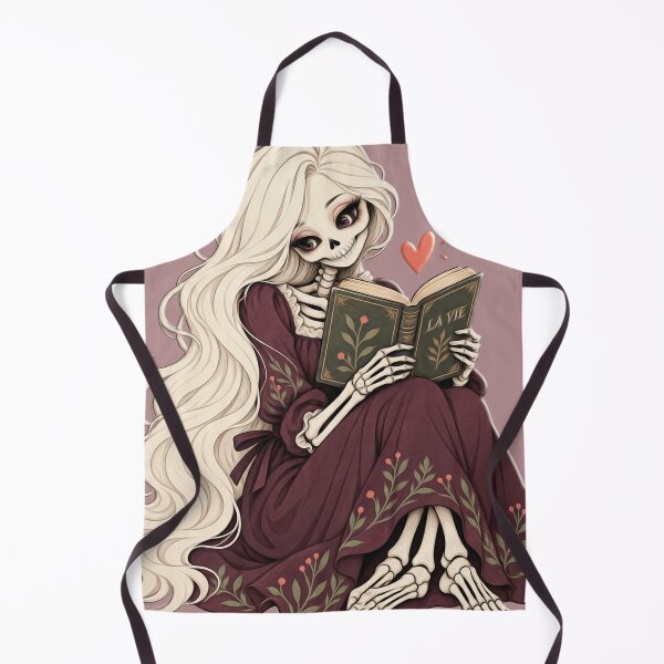 Item preview, The Student of Life — Romantic Skeleton with a Book and a Heart designed and sold by Limmagin.