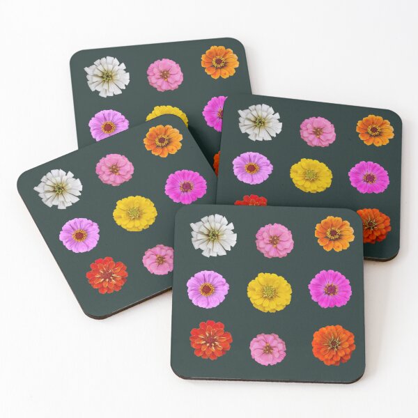 Item preview, Colorful Zinnia Flowers Botanical Sticker Pack designed and sold by OlhaTironArt.