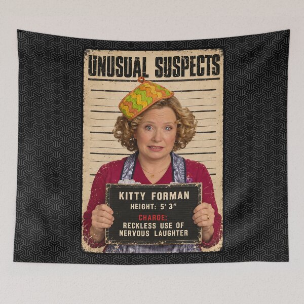 Aperçu de l'œuvre Suspects inhabituels « Kitty Forman » créée et vendue par TeeCodes.