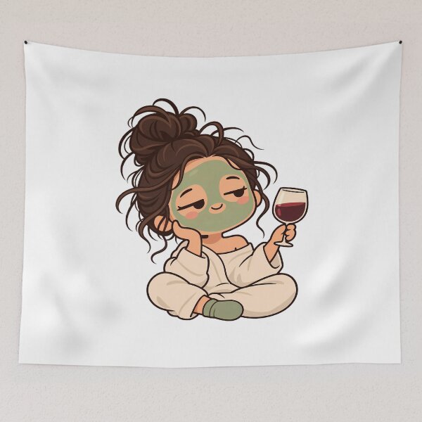 Item preview, Girly girl art designed and sold by WhimsyPeachCo.