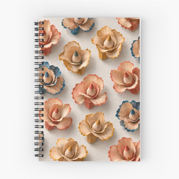 Item preview, Colored Pencil Shaving Flowers – Creative Artist Pattern designed and sold by Kaleidoscope Print.