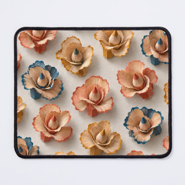 Item preview, Colored Pencil Shaving Flowers – Creative Artist Pattern designed and sold by Kaleidoscope Print.