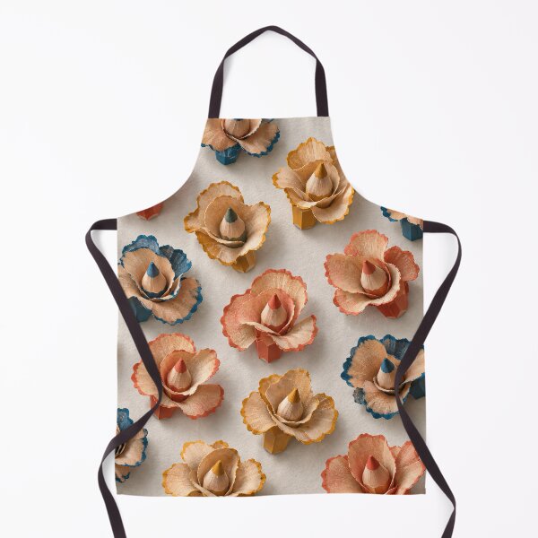 Item preview, Colored Pencil Shaving Flowers – Creative Artist Pattern designed and sold by Kaleidoscope Print.