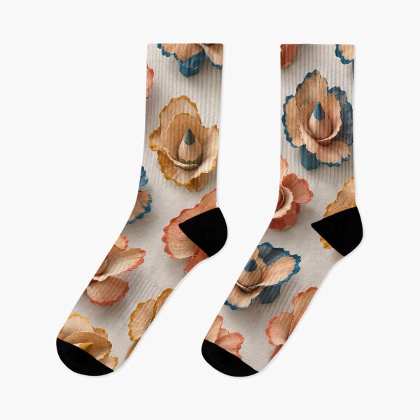 Item preview, Colored Pencil Shaving Flowers – Creative Artist Pattern designed and sold by Kaleidoscope Print.