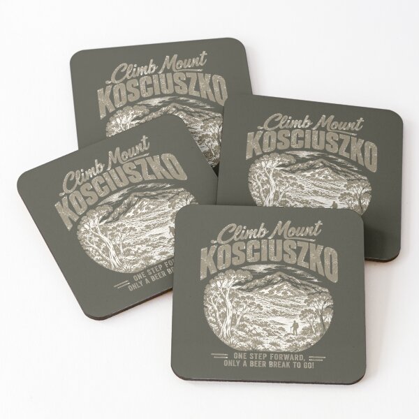 Item preview, Climb Mount Kosciuszko Vintage Hiking Beer Souvenir designed and sold by Yellowriversss.