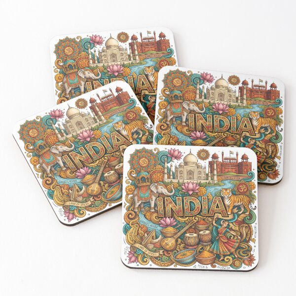Item preview, India Cultural Doodle Zentangle Heritage Art designed and sold by LoliDesignShop.