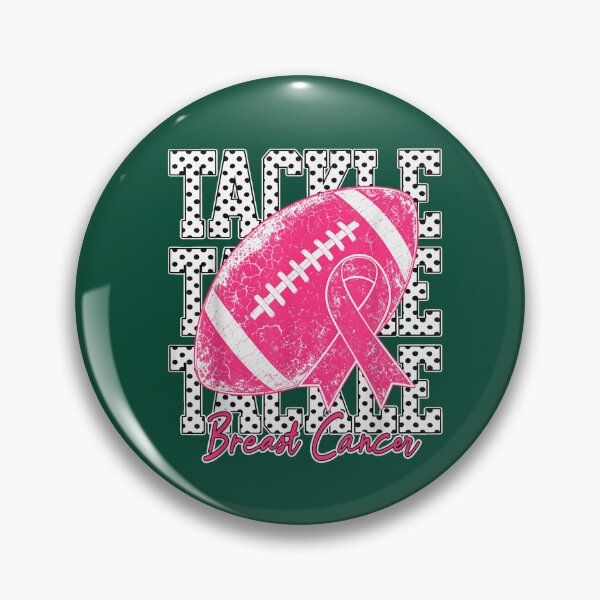 Item preview, Tackle Breast Cancer Pink Ribbon Football Awareness Graphic Oversized T-Shirt designed and sold by GowanusClub.
