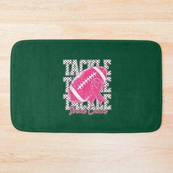 Item preview, Tackle Breast Cancer Pink Ribbon Football Awareness Graphic Oversized T-Shirt designed and sold by GowanusClub.