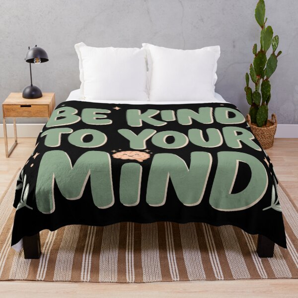 Item preview, Be Kind To Your Mind - Pastel Botanical Mindset Quote designed and sold by ModdiesColors.
