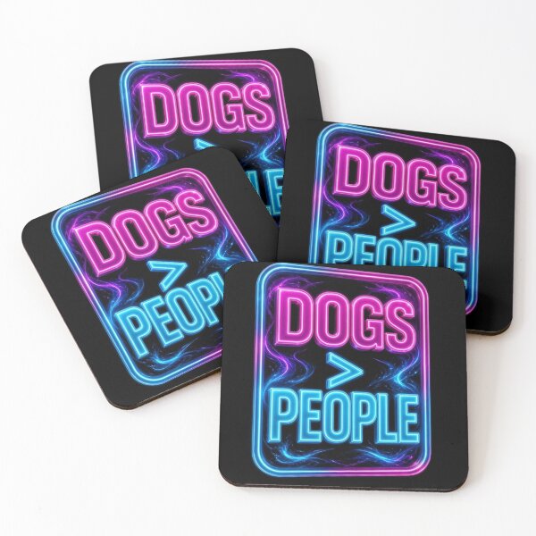 Item preview, Dogs Over People Neon Sign Funny Dog Lover Art designed and sold by ExploreAura Studio.
