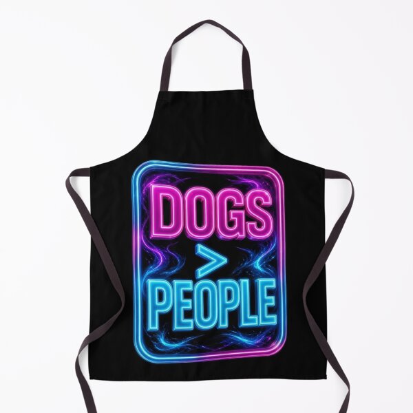 Item preview, Dogs Over People Neon Sign Funny Dog Lover Art designed and sold by ExploreAura Studio.