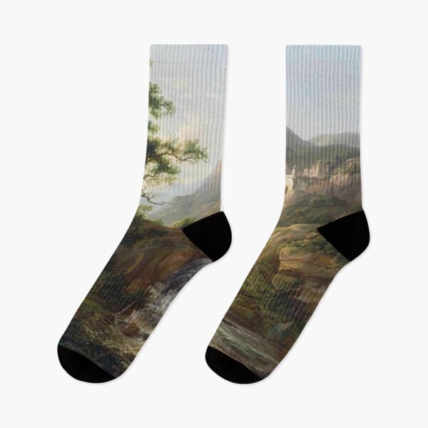 Item preview, Mountain landscape with waterfall designed and sold by SharonTheFirst.
