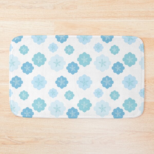 Item preview, Shell collection sea stars in blue designed and sold by Quiet Waters Design.