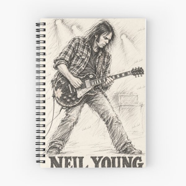 Item preview, Neil Young — Electric Legend ⚡ Pencil Sketch by Lulu Leb designed and sold by LuluLeb.