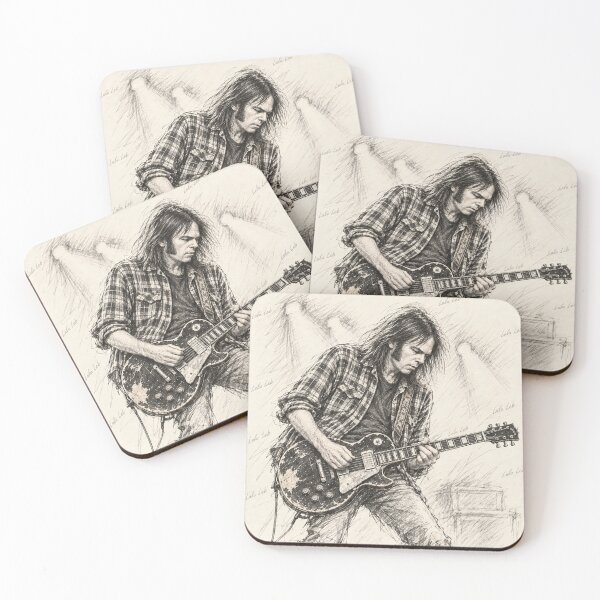 Item preview, Neil Young — Electric Legend ⚡ Pencil Sketch by Lulu Leb designed and sold by LuluLeb.
