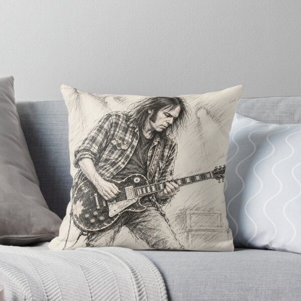 Item preview, Neil Young — Electric Legend ⚡ Pencil Sketch by Lulu Leb designed and sold by LuluLeb.