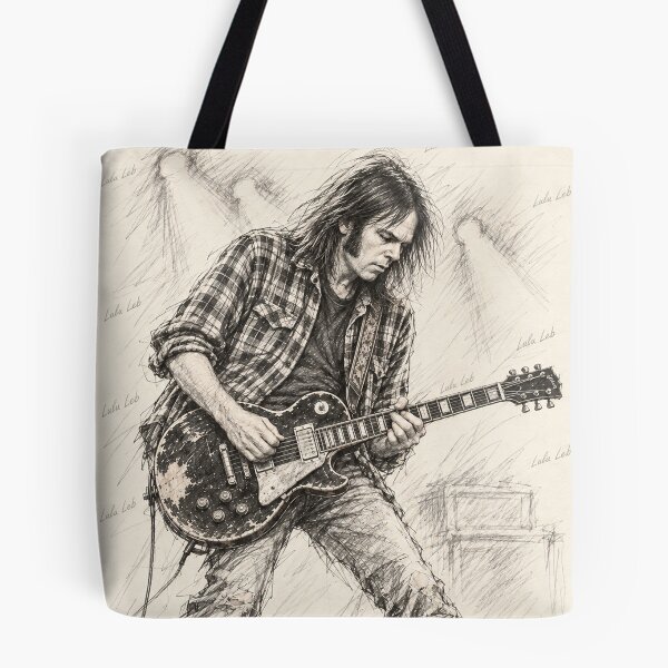 Item preview, Neil Young — Electric Legend ⚡ Pencil Sketch by Lulu Leb designed and sold by LuluLeb.