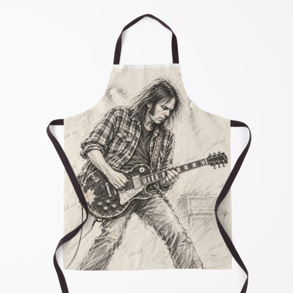 Item preview, Neil Young — Electric Legend ⚡ Pencil Sketch by Lulu Leb designed and sold by LuluLeb.