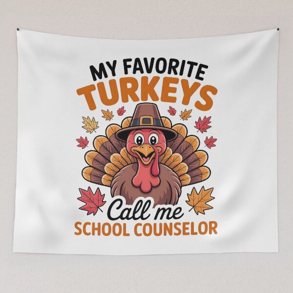 Item preview, My Favorite Turkeys Call Me School Counselor Thanksgiving designed and sold by limanol.