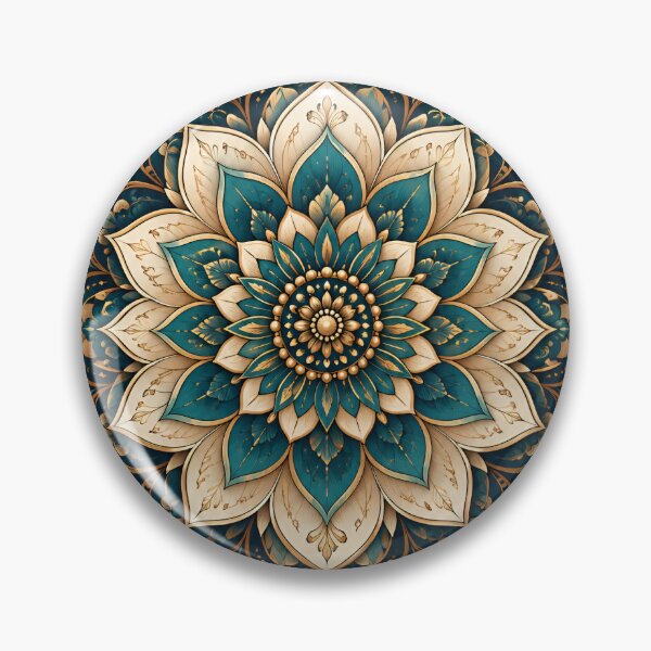 Item preview, Teal Gold Floral Mandala Boho Phone Case designed and sold by DREAM STROKES.
