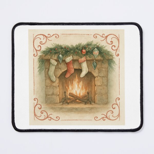 Item preview, Cozy Vintage Fireplace designed and sold by Love Joy.