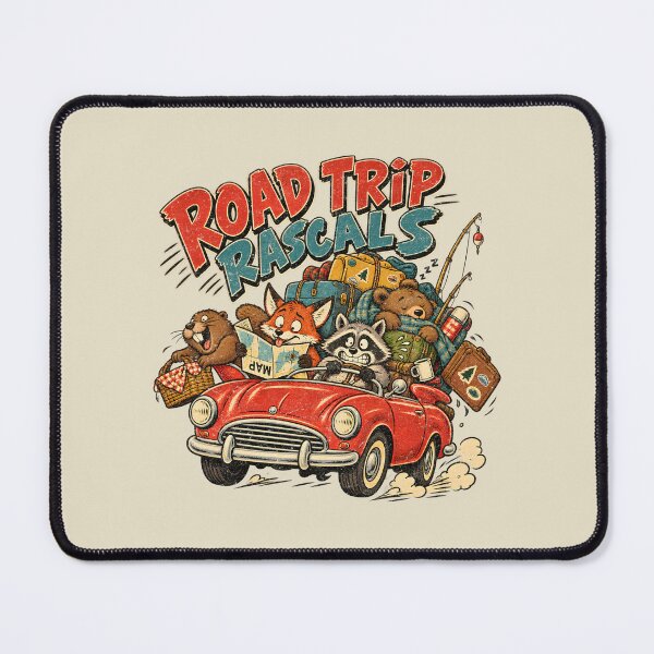 Item preview, Road Trip Rascals – Funny Woodland Animal Adventure designed and sold by AwesomeBeyondLimits.
