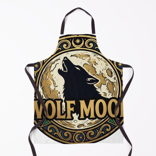 Item preview, Gothic Wolf Moon Emblem - Cosmic Celestial Art designed and sold by IllumeInk.