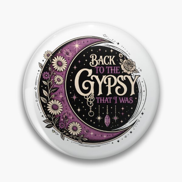 Item preview, Back to the Gypsy That I Was Moon Floral Boho designed and sold by empiric-designs.