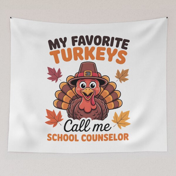 Item preview, My Favorite Turkeys Call Me School Counselor Thanksgiving designed and sold by limanol.