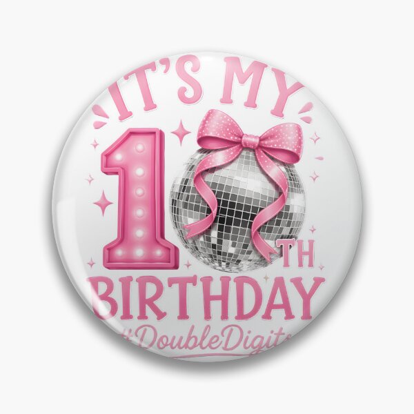 Artikelvorschau, Es ist mein 10. Geburtstag Disco Ball Doppelstelliges T-Shirt entworfen und verkauft von empiric-designs.