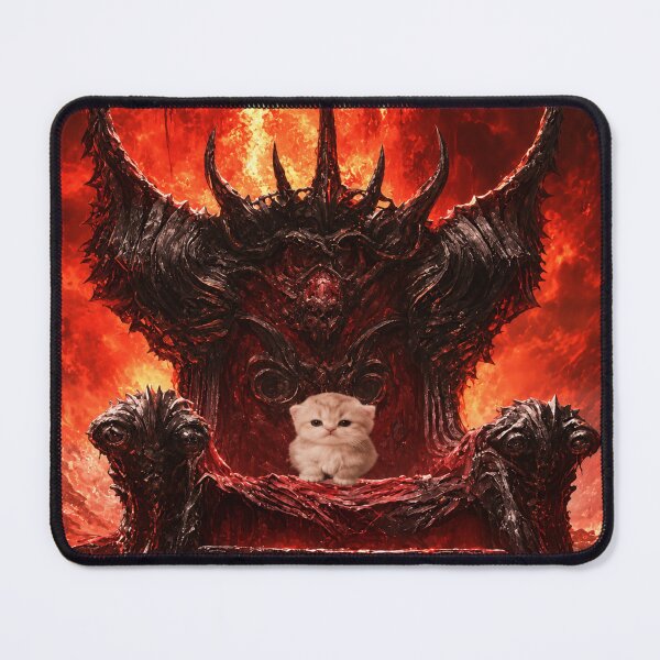 Item preview, A Kitten in Hell on a Throne designed and sold by Tobi_Inkz.