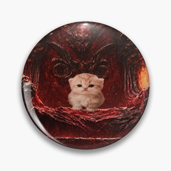 Item preview, A Kitten in Hell on a Throne designed and sold by Tobi_Inkz.
