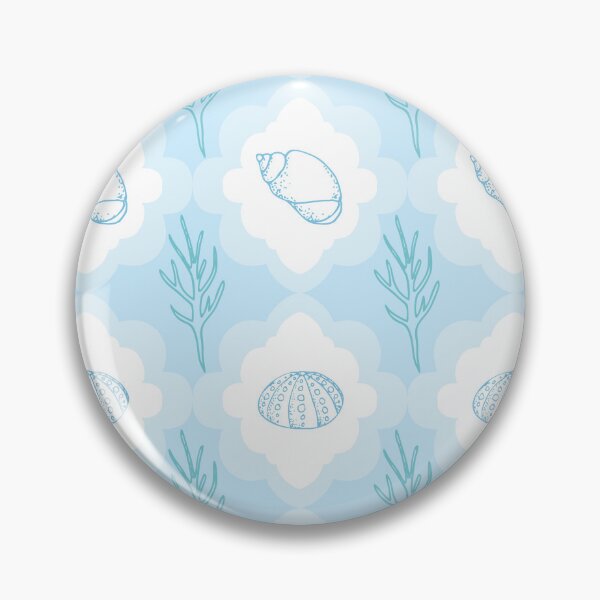 Item preview, Shell collection pattern in blue designed and sold by Quiet Waters Design.