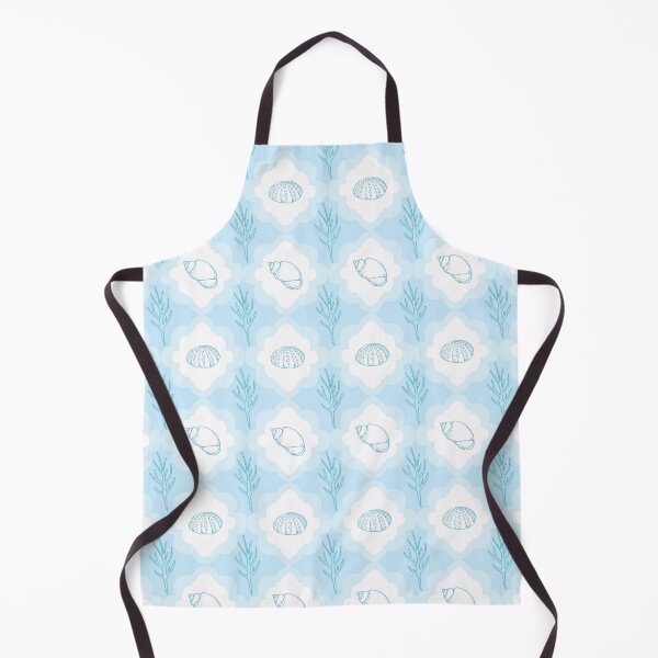 Item preview, Shell collection pattern in blue designed and sold by Quiet Waters Design.
