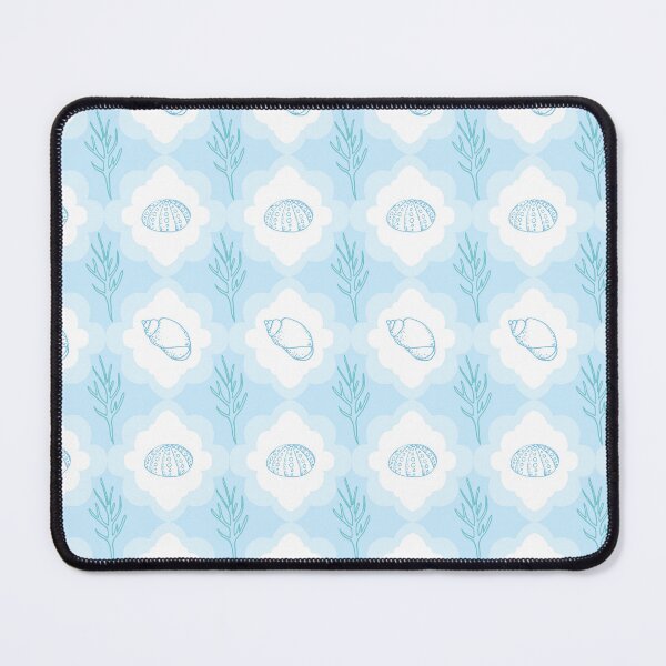 Item preview, Shell collection pattern in blue designed and sold by Quiet Waters Design.