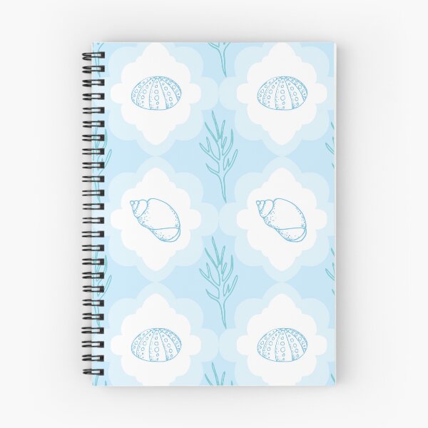 Item preview, Shell collection pattern in blue designed and sold by Quiet Waters Design.