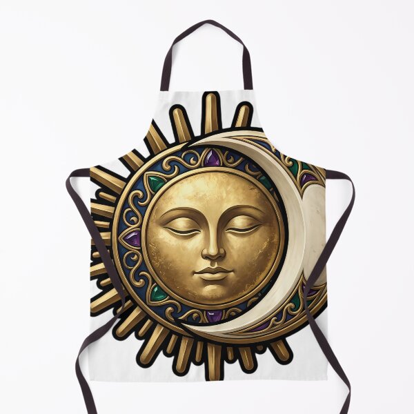 Item preview, Gothic Sun and Moon Emblem - Celestial Conjunction Art designed and sold by IllumeInk.