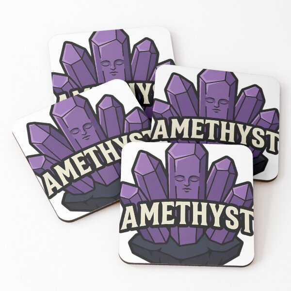 Item preview, Gothic Amethyst Cluster - Crystal Healing Emblem designed and sold by IllumeInk.