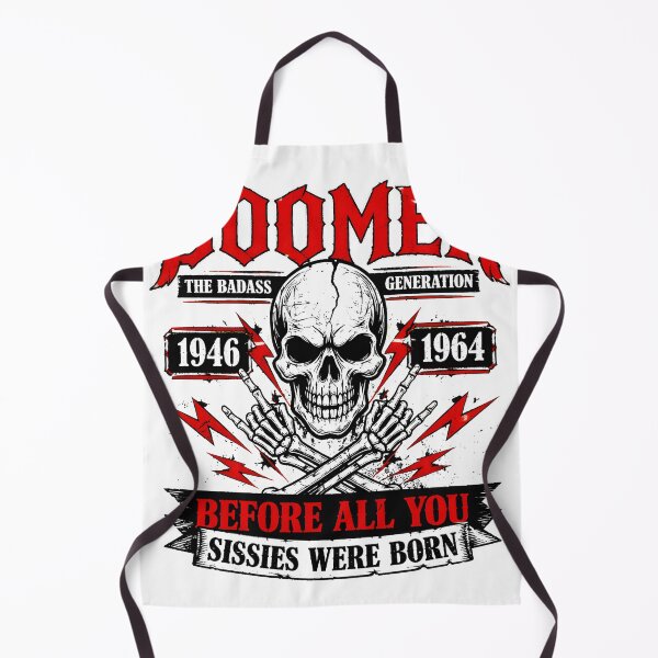 Item preview, Boomer The Badass Generation Skull Rock T-Shirt designed and sold by empiric-designs.
