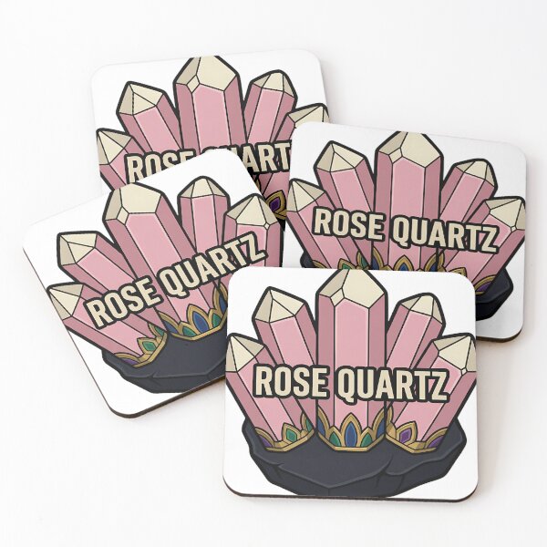 Item preview, Gothic Rose Quartz Cluster - Crystal Healing Emblem designed and sold by IllumeInk.