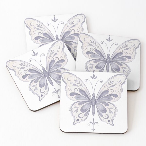 Item preview, Vintage Lavender Butterfly Mandala – Elegant Ornamental Butterfly Art designed and sold by Creative Owlet.