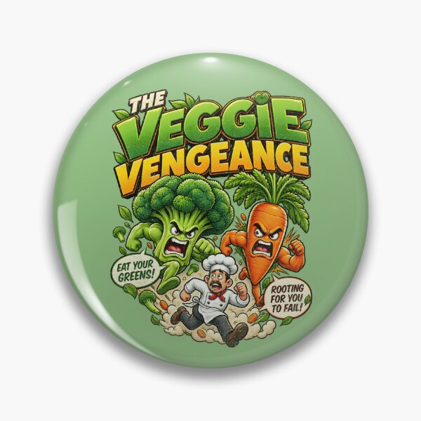 Item preview, The Veggie Vengeance – Funny Vegetable Comic designed and sold by AwesomeBeyondLimits.