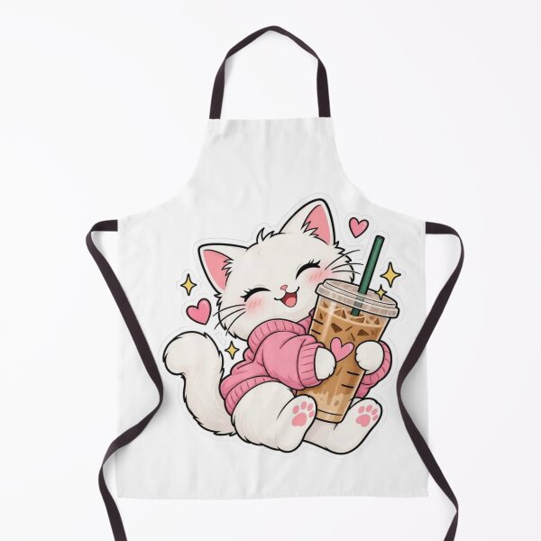 Item preview, Cute Cat Coffee Lover – Funny Cat Coffee T-Shirt Design designed and sold by Cool Tee World .